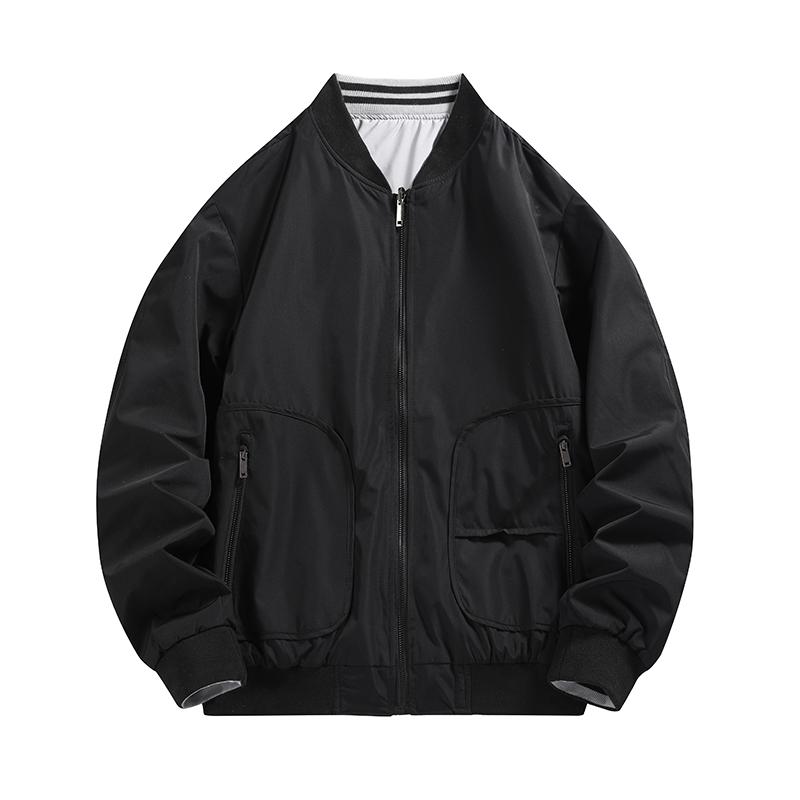Men's Solid Color Fashionable Casual Padded Cotton Jacket Thick Warm Outerwear for Autumn Winter Foreign Trade
