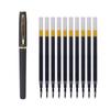 Business Signature Calligraphy Pen 0.7mm Black, Large Refill, Water-Based, for Office Use