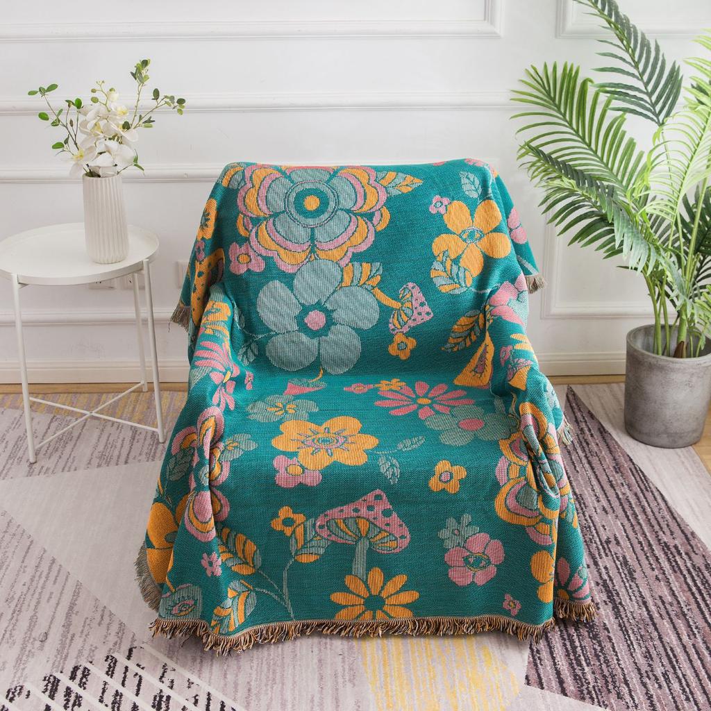 Australian Original Single American Style Villa B & B Dali Courtyard Bohemian Flower Blanket Sofa Cover Cover Blanket