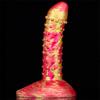 Female Soft Dildo Masturbator Oversized Alien Mixed Color Simulation Dildo Adult Supplies