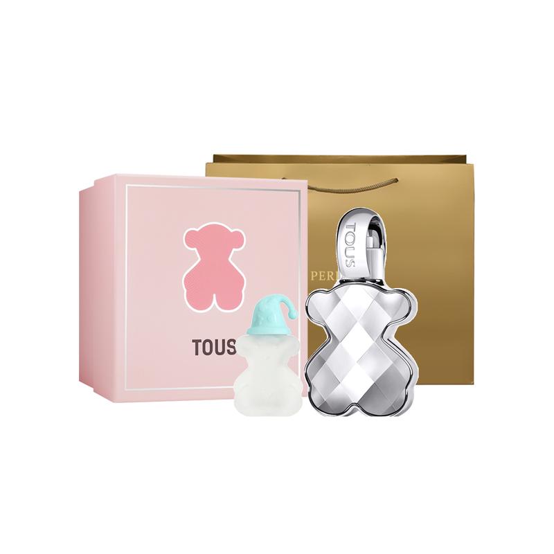 TOUS Beloved Silver Bear Perfume Gift Box Set + Floral and Fruity Oriental Fragrance Parfum 30ml+4.5ml серебряный