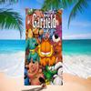 Anime G-Garfields Cat Microfiber Blanket Quick Drying Beach Towels Oversized Printing Super Absorbent Pool Towel Blanket