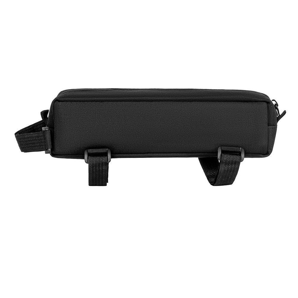 Bike Top Tube Storage Bag 1L 600D Polyester for Cycling with Adjustable Straps