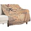 Map of the Lonely Mountain Erebor Throw Blanket Lightweight Cozy Blanket for Bed Sofa