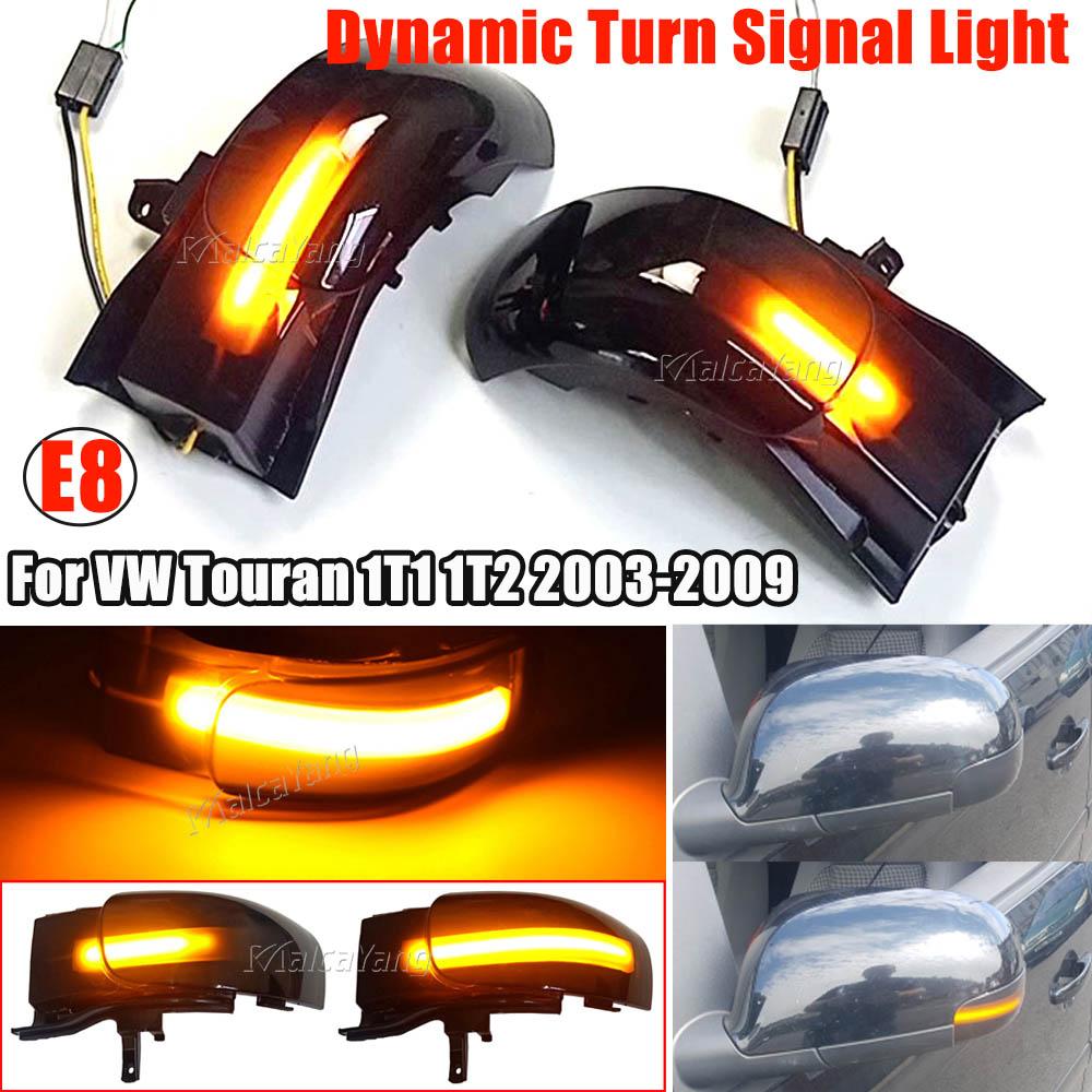 

Dynamic Blinker for VW Touran 1T1 1T2 2003 2004 2005 2006 2007 2008 2009 LED Turn Signal Light Side Lamp Rear Mirror Indicator