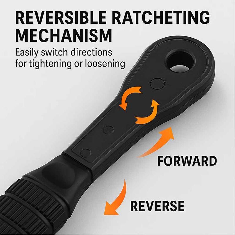 3 in 1 Drill Chuck Ratchet Spanner, Universal Double Head Chuck Key Replacement Tool Multi-Function Clamping for Electric Drills