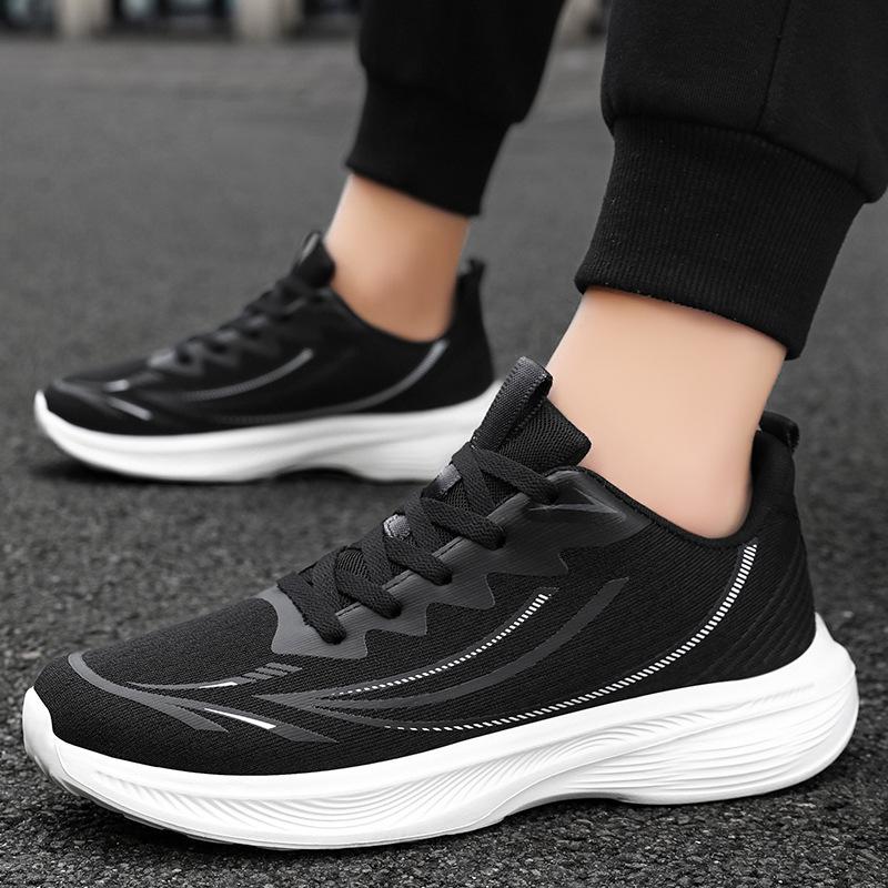Men's Shoes Sports Shoes Fashion Versatile Breathable Mesh Shoes 2025 Comfortable Trend Single Shoes Soft Sole Not Tired Feet Running Shoes