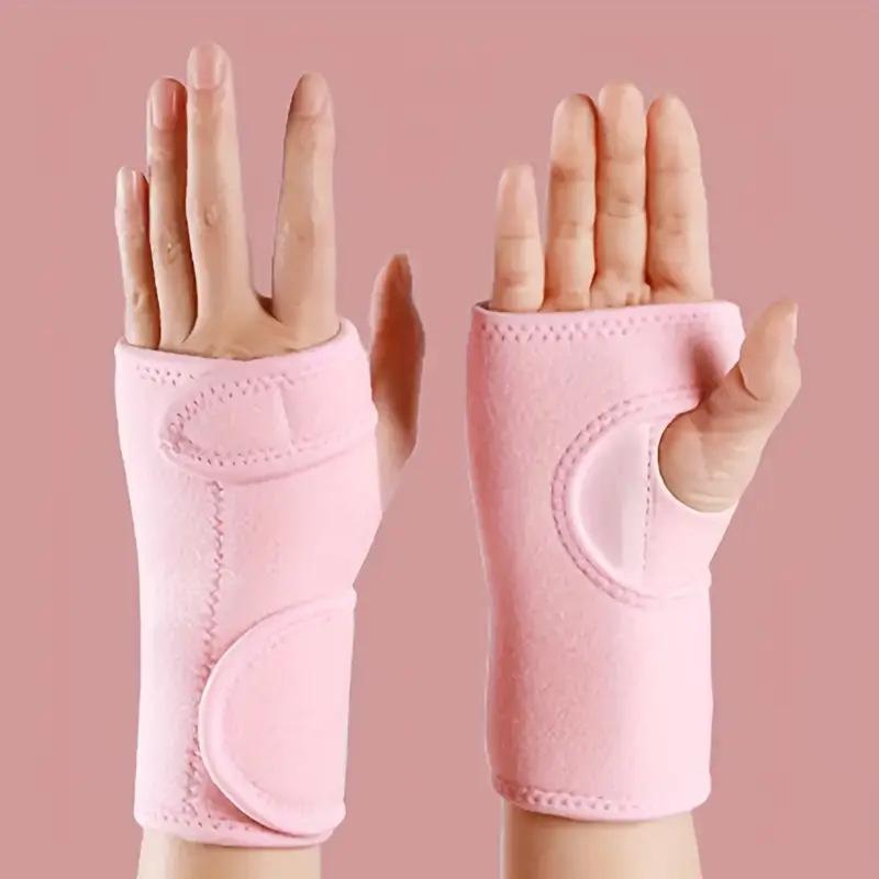 

Новый Тканевый Стальной Пластиковый Напульсник Защита Ладони Регулируемый Фиксированный Дышащий Поддержка Запястья Профессиональный Спорт RIGHT розовый
