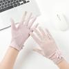 Full-finger Design Women Sun Protection Gloves Lace Summer Sunscreen Gloves  Party Wear