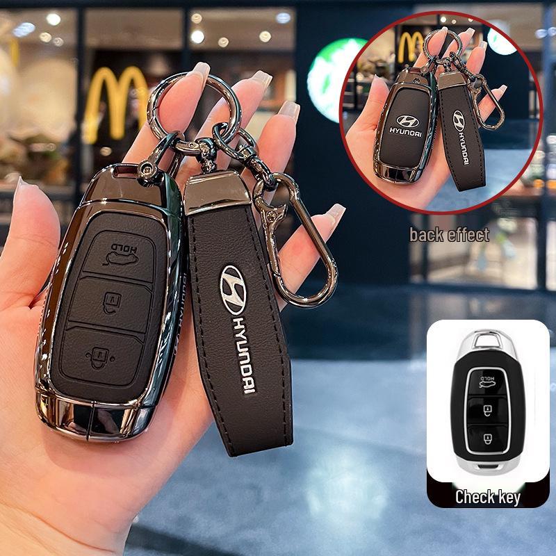 Kompatible Schlüsselhüllen für Hyundai: Festa, Elantra ix35, Tumi, ix25, Encino Modelle.