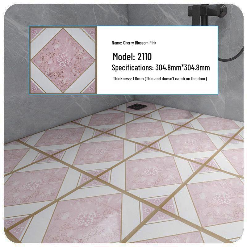 PVC Self-Adhesive Waterproof Stone Plastic Floor Sticker for Bathroom and Kitchen