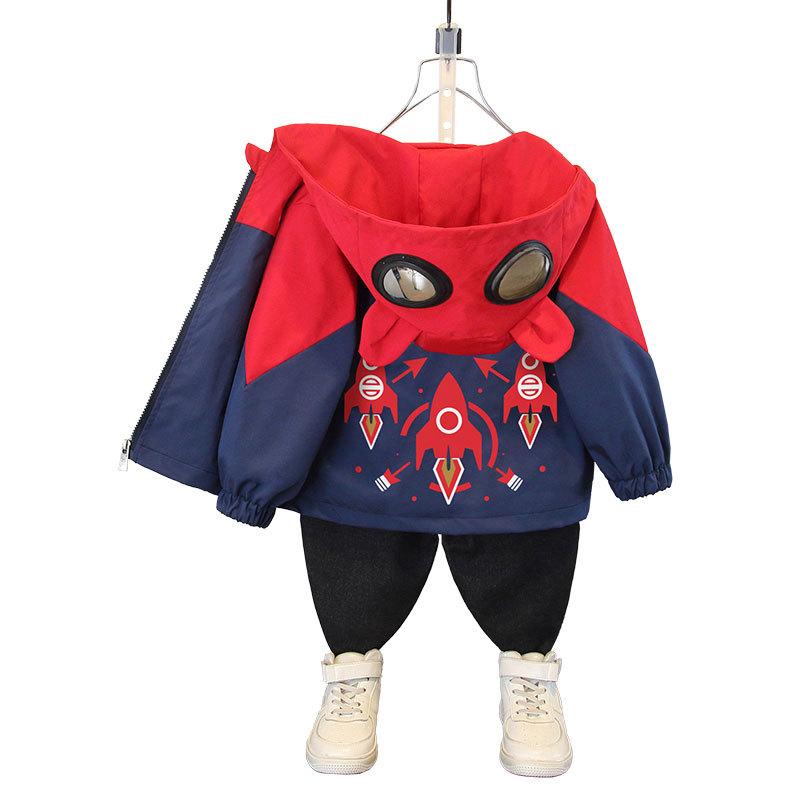 Children's Fashion Hooded Coat 2025 Spring and Autumn Boys Casual Jacket