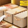 Modern Minimalist Fabric Storage Bin With Foldable Design For Clothing And Toy Organization