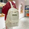 Letter Backpack Women's Lightweight Backpack Student Small Schoolbag