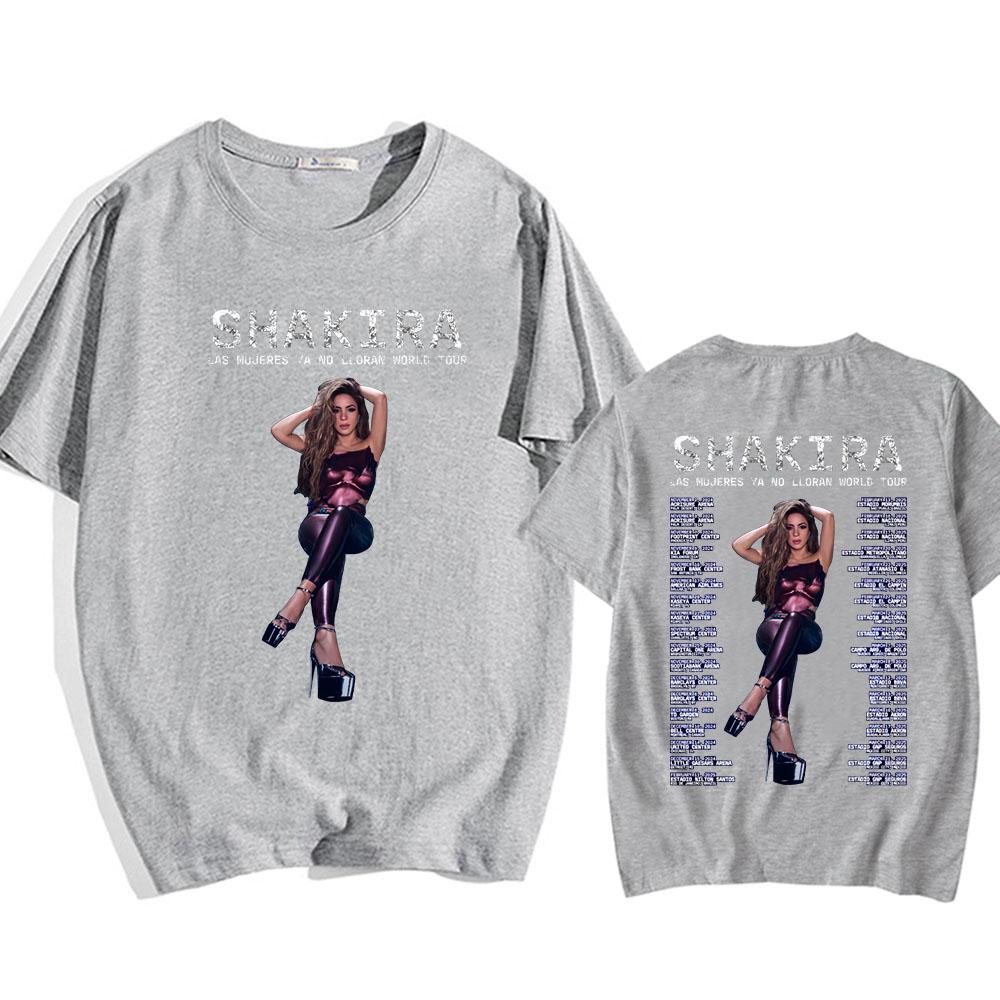 Shakira Tshirt Famous Singer Graphic Printing Teeshirt Cotton High Quality Soft Tshirts Short Sleeve Spring Summer  Tees Tops