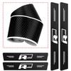 1/4/5Pcs Car Door Sill Scuff Plate Decor Carbon Fiber Stickers For Volkswagen Rline Tiguan Passat Golf Polo Touareg Atlas Caddy