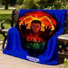 1pc stranger things poster Outdoor Blanket Lightweight Flannel Throw For Travel, Camping, Livingroom, Couch, Chair Soft