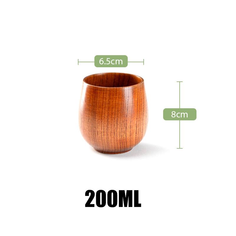 65/180/200ml Ceașcă cu Burtă Mare Creativă Lemn de Curmal Sculptat Manual Anti Opărire Cești de Ceai Cană Simplă de Cafea Veselă de Băut Casnică