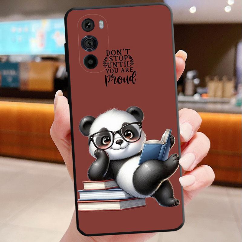 Cartoon Panda Phone Case For Motorola Edge 60 50 40 Pro 60 50 40 30 Ultra Neo Fusion Moto G Play G Stylus G Carcasas