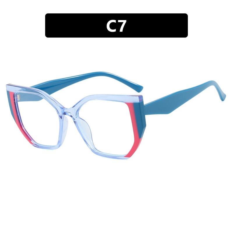 

JYL TS Flat Glasses TR90 Blue Light Cat Eye/TR5232 B-2308 полум яний
