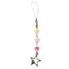 Unique Guitar Star Beaded Cellphone Charm Phone Chain Bag Pendatn Keychain Accessory for Music Enthusiasts