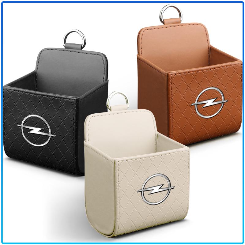 Leather Car Storage Box Air Vent Dashboard Tidy Hanging Organizer Box For Opel Astra H G J Insignia Mokka Zafira Corsa Vectra B C D