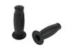 POSH 010072-BK-10 Motorcycle Grips, Tull Shaped Grips, Left and Right Set, For 22.2mm Diameter Motorcycle Handles, Black