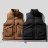 Fashion Autumn Winter Sleeveless Coats Men Plus Size Outerwears Casual Vintage Thick Warm Vest
