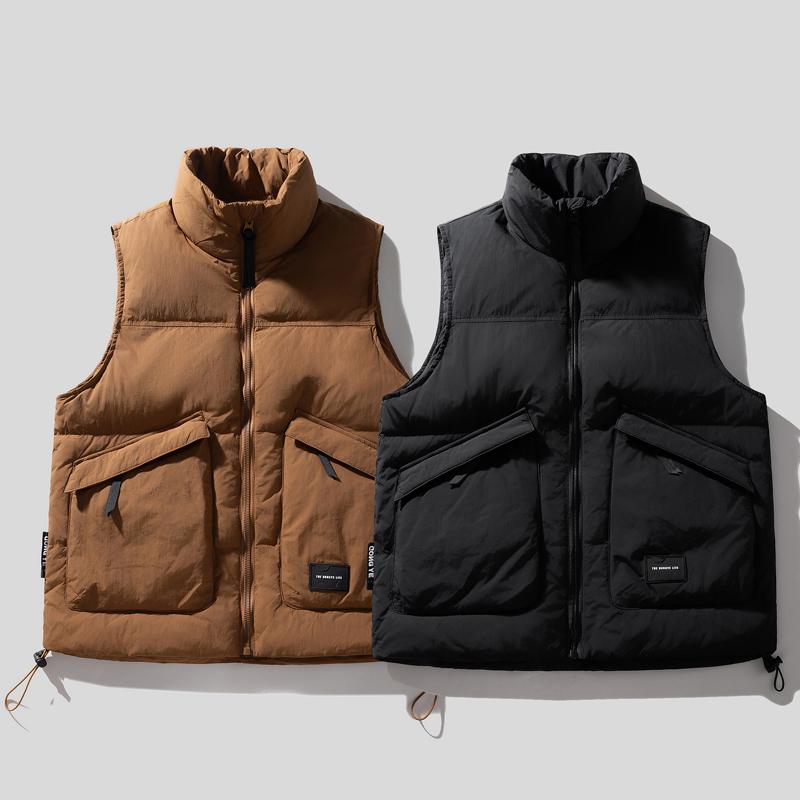 Fashion Autumn Winter Sleeveless Coats Men Plus Size Outerwears Casual Vintage Thick Warm Vest