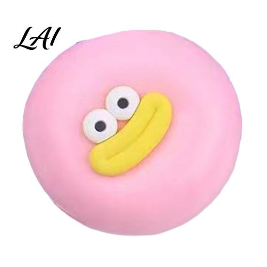Decompression Toy Cartoon Sausage Mouth Stress Ball Big Eyes Steamed Bun Kids Relief Squeeze Fidget Soft Stretchy Dumpling Desk