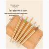 Natürliches Bambus Essstäbchen Set: Unlackiert, Ungewachst, Rutschfest, Schimmelresistent, Hochtemperaturbeständig, Familienset