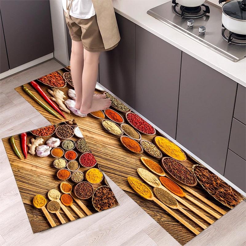 Moderner Ländlicher Stil Fußmatte Küchenteppich Badezimmereingang Badezimmer Schmutzabweisende Matte Fußmatte