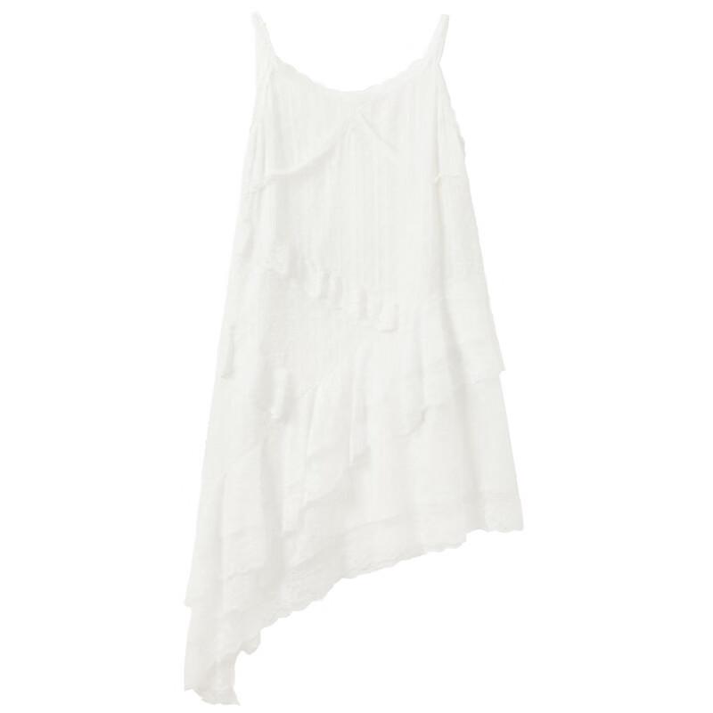 2025 Summer Lace Trim V-Neck Chiffon Camisole Dress