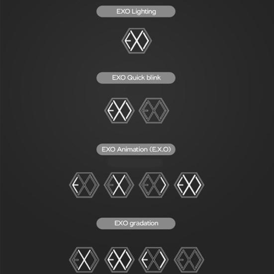 Glow Stick Luminous Support Props Plastic EXO Fans Support Props Lightstick for Concert