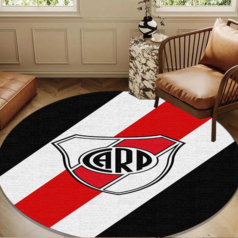 River Plate Emblem Round mat, Anti-slip Circle Carpet Chair rug For livingroom,Bedroom, doormat home decor Gift Christmas Gifts