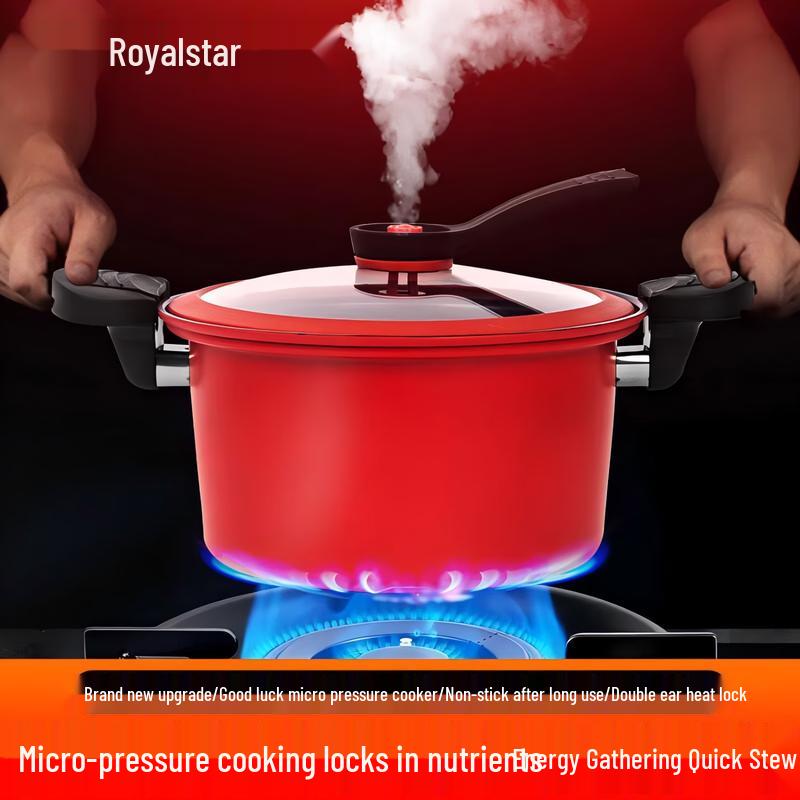 

Royalstar 22cm Red Micro Pressure Cooker