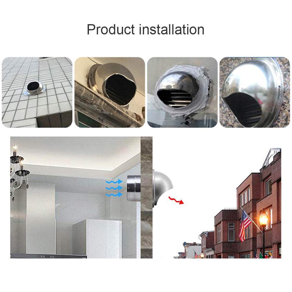 100 150mm Ventilation Outlet  Stainless Steel Air Vent Grille Cover