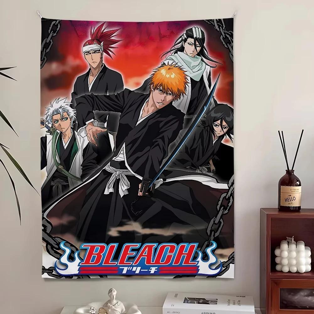 

Bleach Anime Manga Tapestry Single Sided Print Art Wall Hanging For Bedroom Living Room Dorm Fan Cave Decor Dark Edgy Vibe Gift 74x94cm(29x37in)
