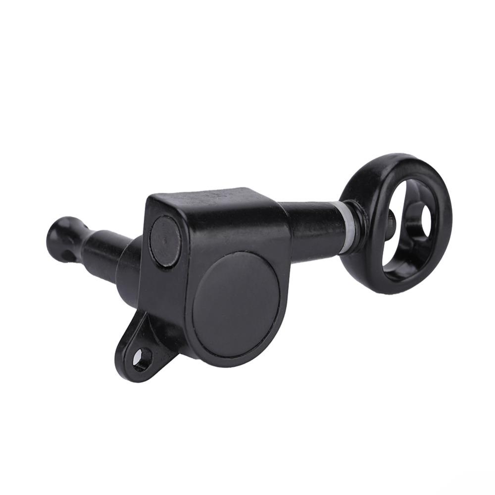 6PCS Black Color Acoustic Guitar Tuners Hollow Handle Design Electric Guitar Tuners For Guitarists