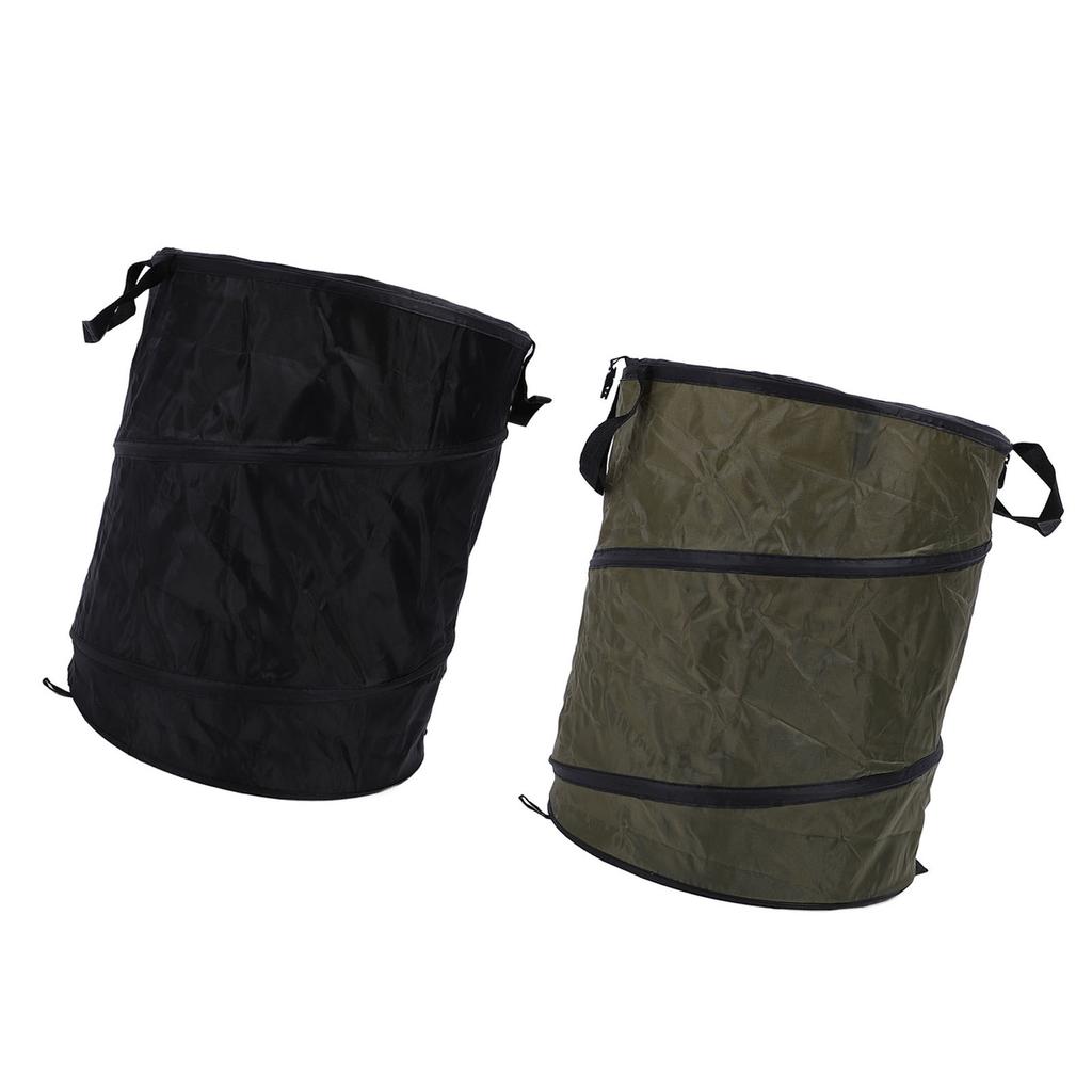 90L Folding Trash Container Portable Water Proof Oxford Cloth Camping Trash Bin for Picnic Outdoor