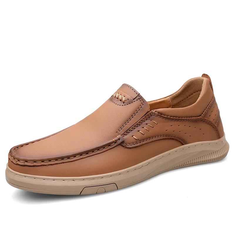 Luxury Designer Brand Shoes for Men  Cheap Shoes With Free Shipping Men's Natural Leather Sneakers Man Trend  Loafers