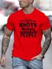 Summer Mens T-shirt Fashion Short Sleeve Men's 3D Letter Print Loose Large Casual Round Neck Short Sleeve T-shirt