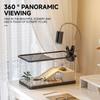 With Basking Platform Turtle Fish Tank Transparent Desk Aquarium Set Ecologicals Fish Tanks