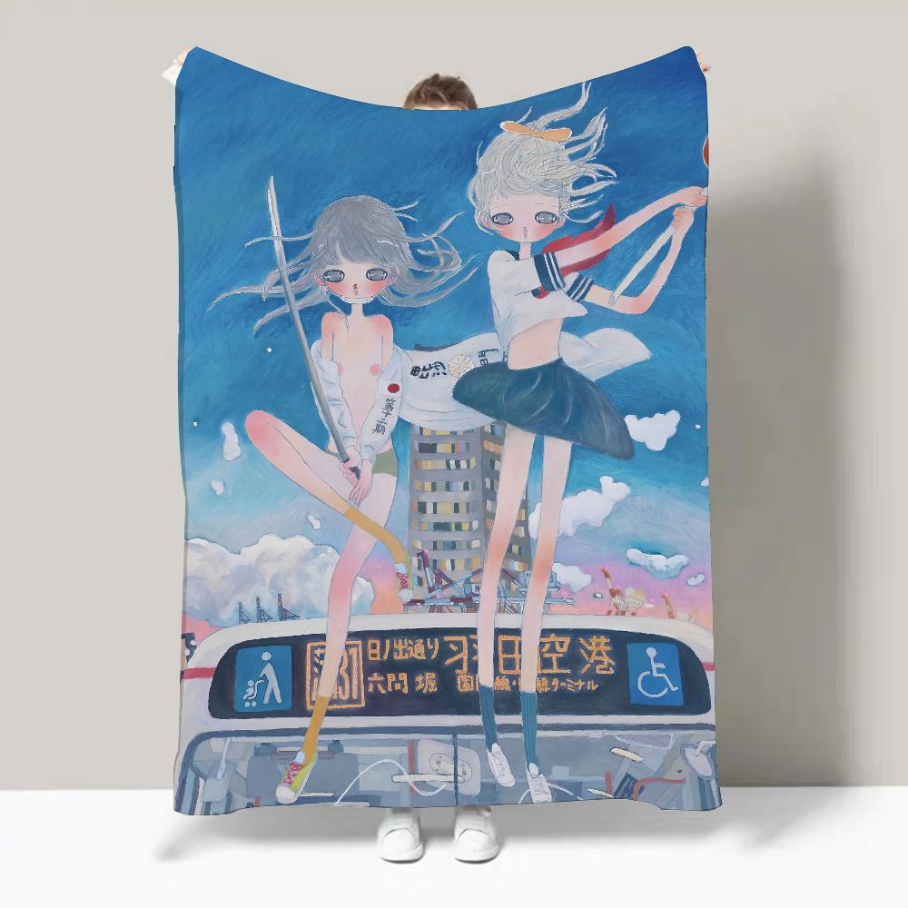 Aya T-Takano Art Blanket Design Lightweight For Dorms, Naps, Living Room, Office,Sofa,All-Season