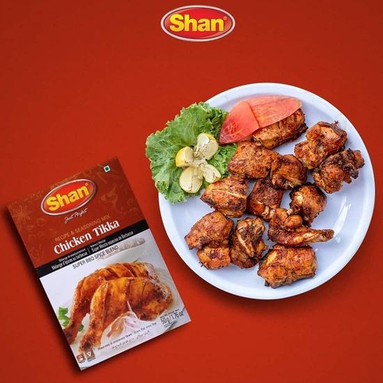 Shan Chicken Tikka Recipe and Seasoning Mix, 6 X 50 G