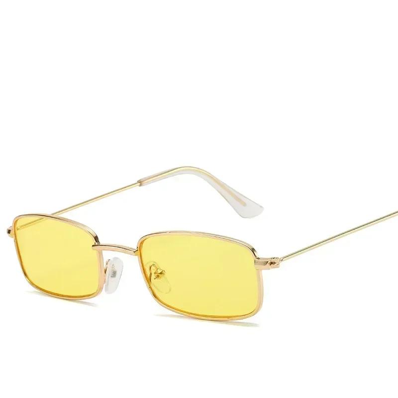 Candy Color Metal Cat Eye Sunglasses UV400 Female Summer Street Eyewear for Women Korea Style