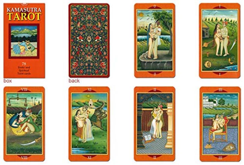 Nichiyu Tarot Card Set for Fortune Telling Direct Import from the Includes a Japanese Pocket Indian Love 78-Card [Authentic, Manufacturer] [Kamasutra