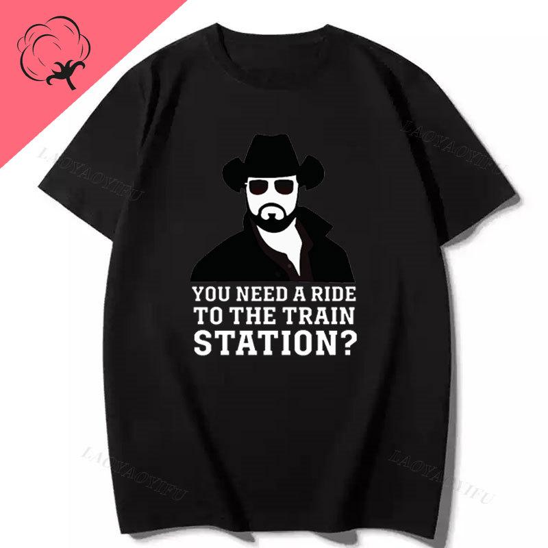 vintage style t shirt homme Yellowstone You Need a Ride to the Train Station Yellowstone Classic TShirt S