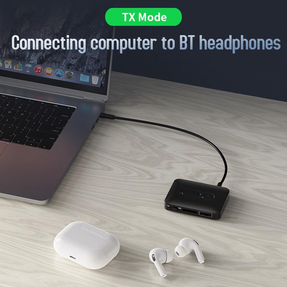 

B58 Bluetooth-compatible 5.4 Transmitter Receiver MP3 AUX Adapter for TV/Computer A