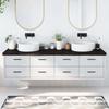 VidaXL Bathroom Countertop Dark Grey 200x50x6 Cm Treated Wood 3156270
